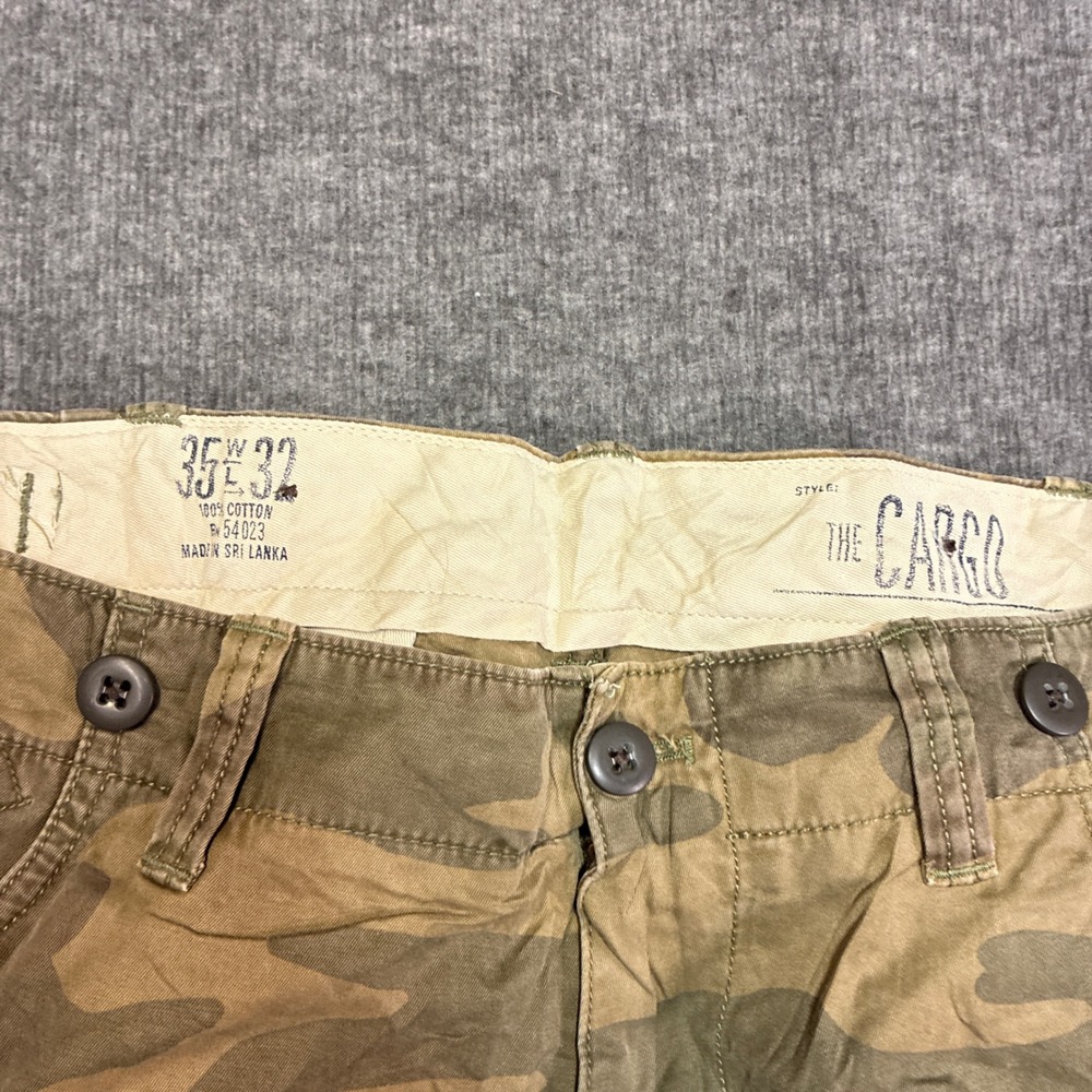 Vintage Gap Paratrooper Pants Mens 35x32 Camo 2009 Military Style Loose Straight - Picture 3 of 13